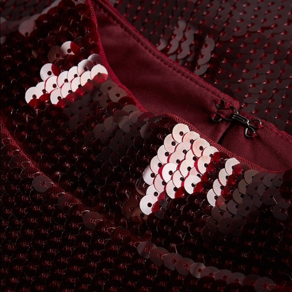 Sequin mock neck mini dress - Picture 4 of 4